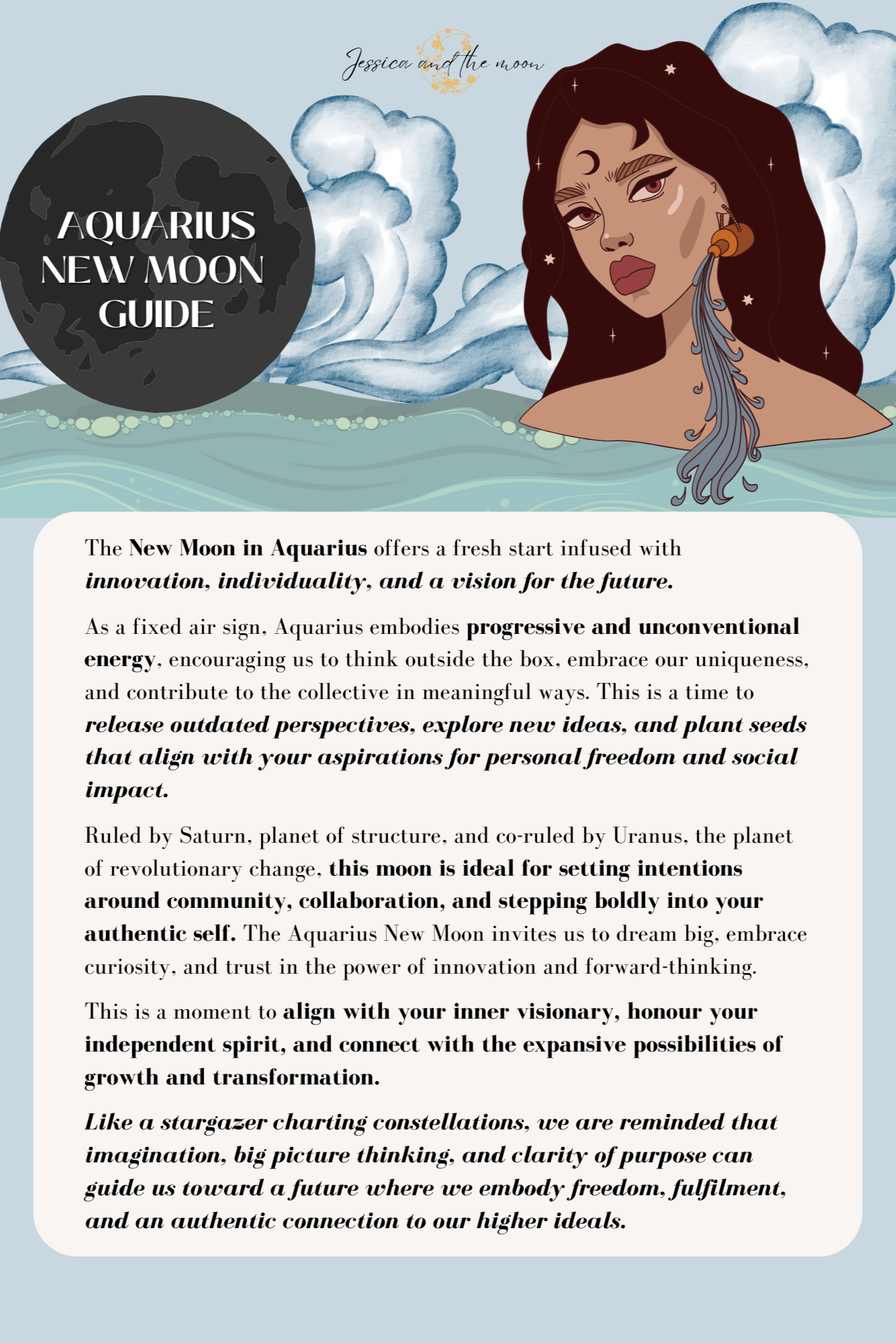 New Moon in Aquarius Guide FREE