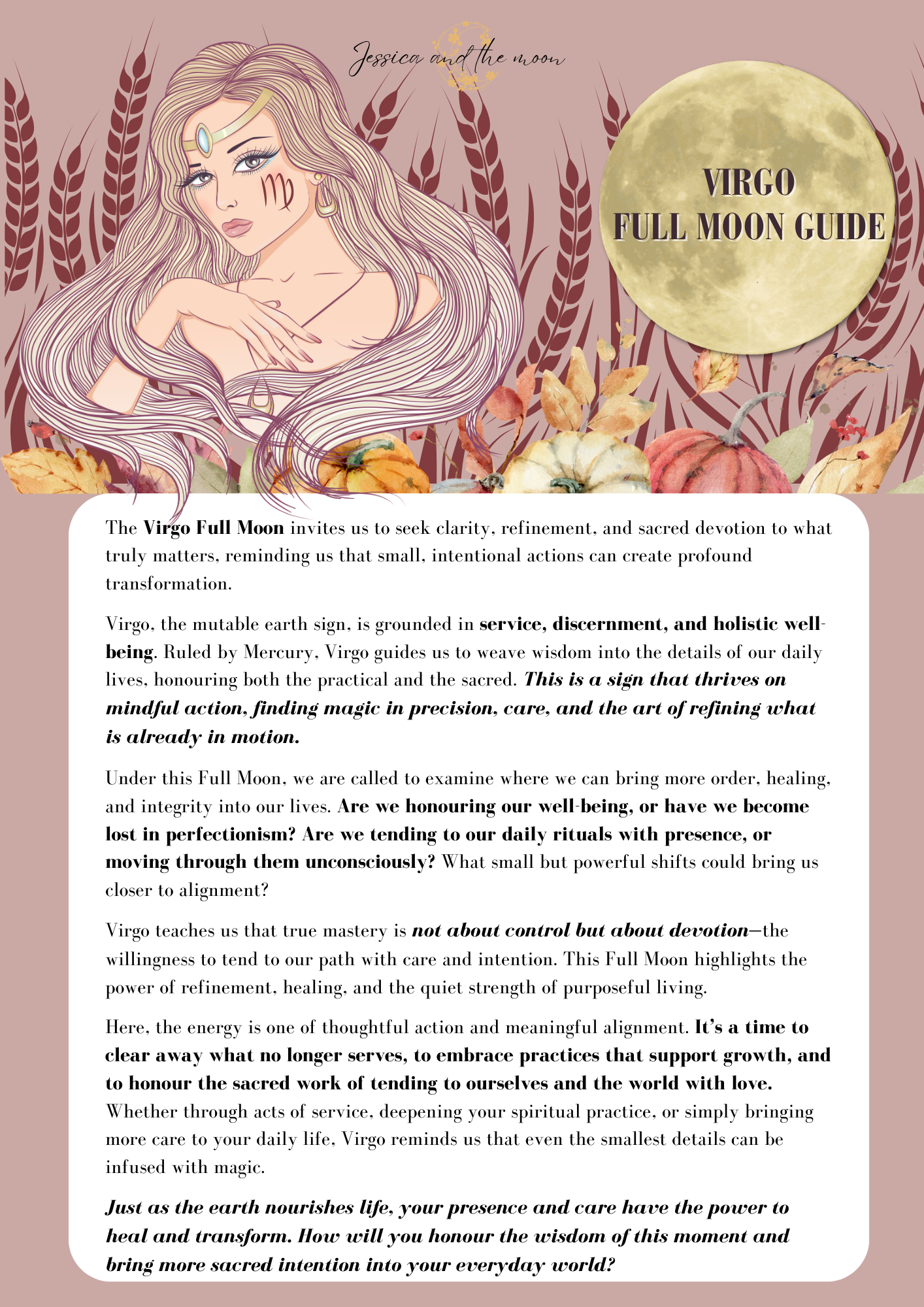 Full Moon in Virgo Guide