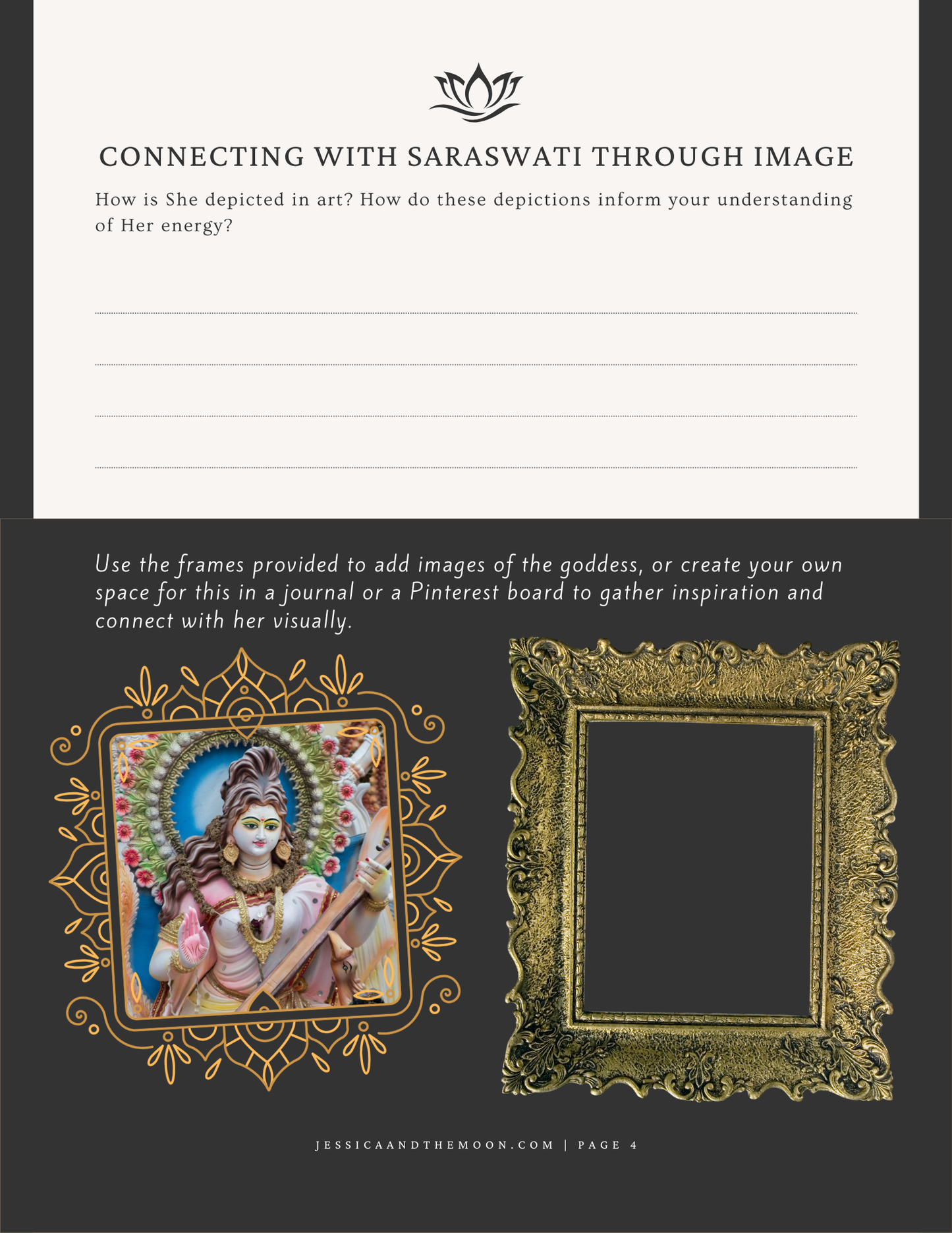 Goddess Workbook: Saraswati