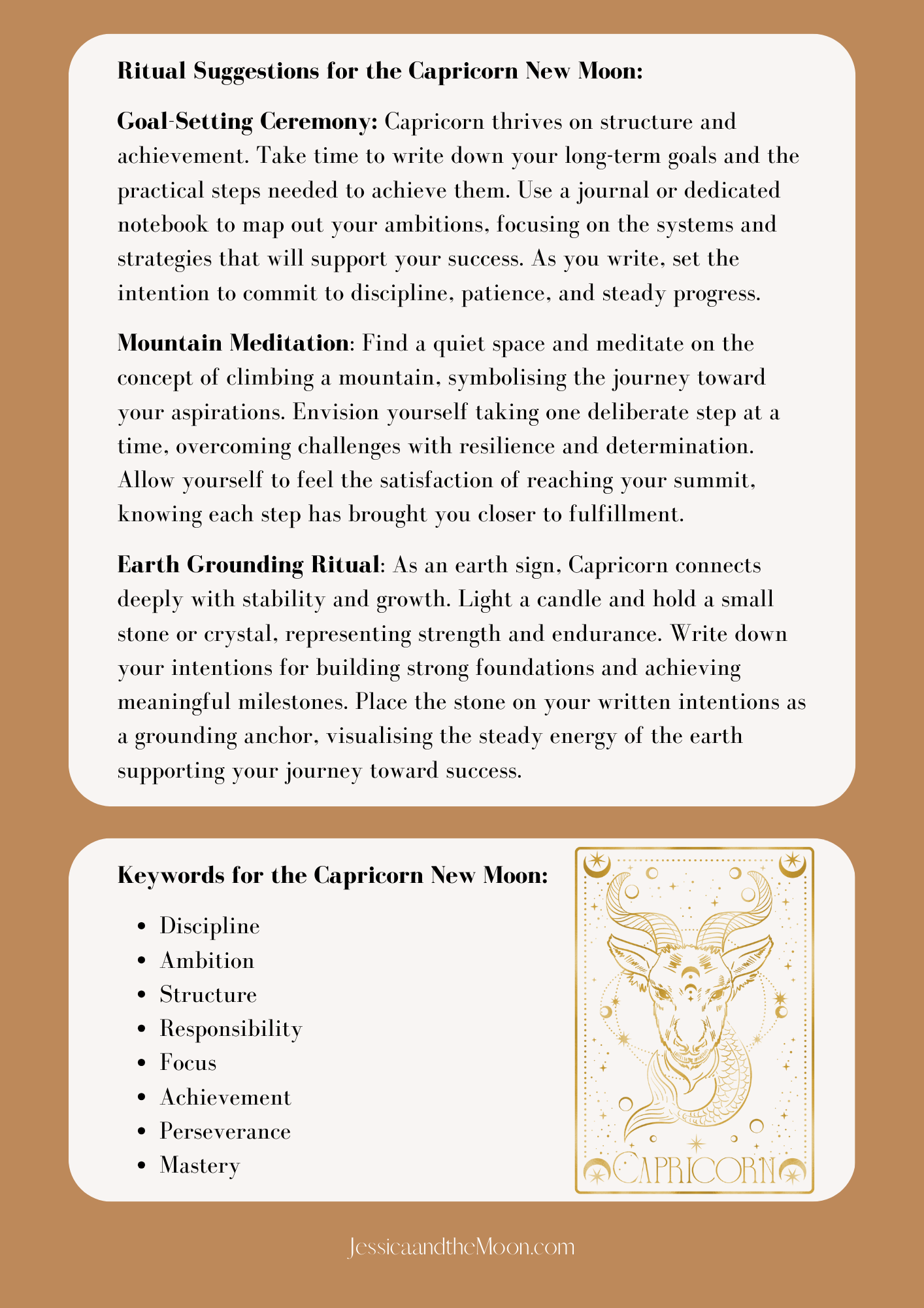 New Moon in Capricorn Guide FREE