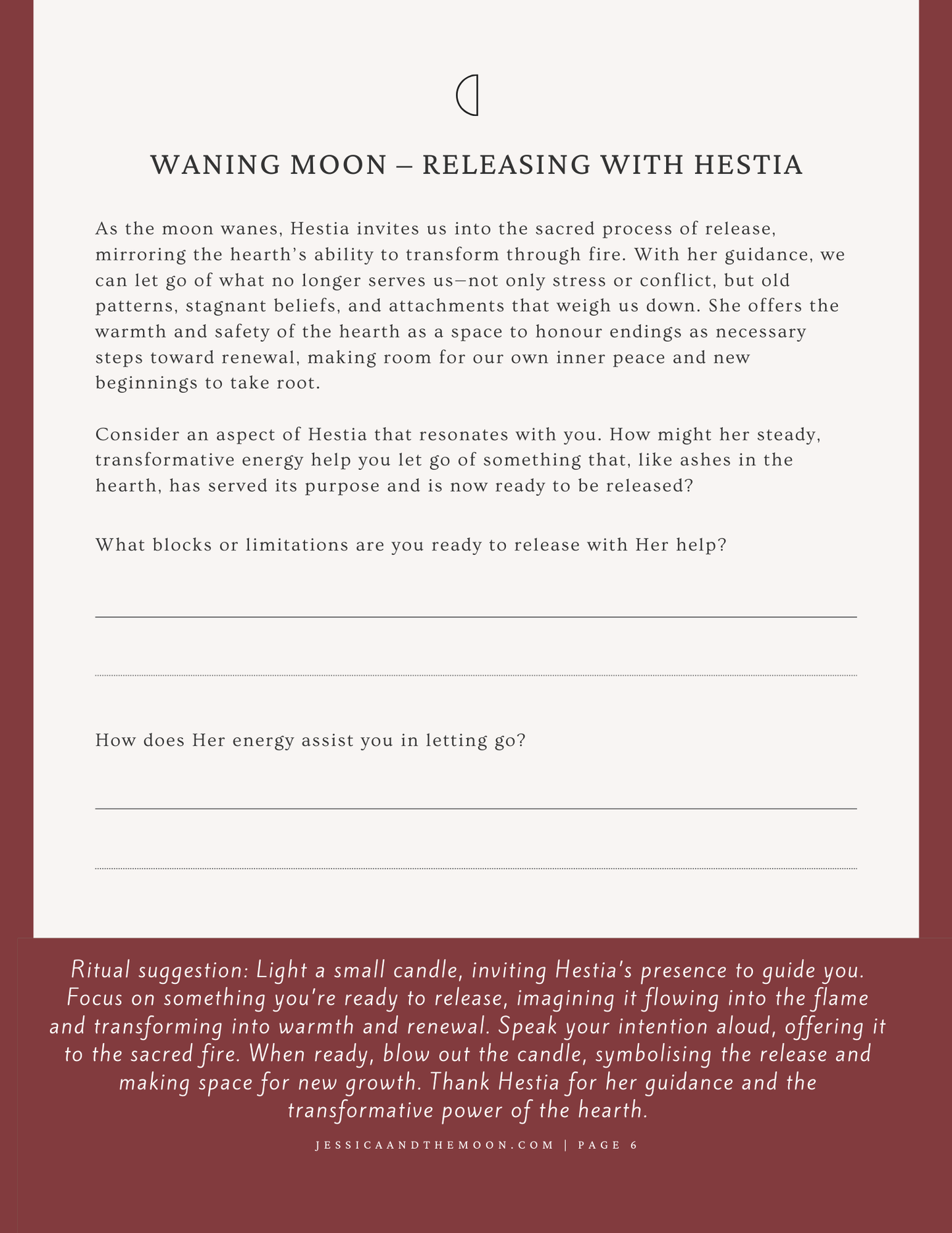 Goddess Workbook: Hestia