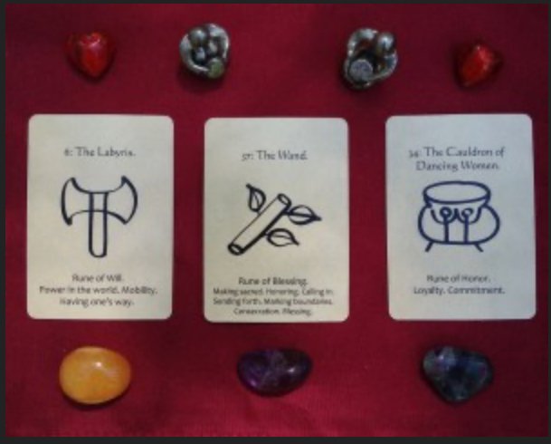 Deep Dive Reading: One Oracle Card or WomanRune - Jessica and the Moon