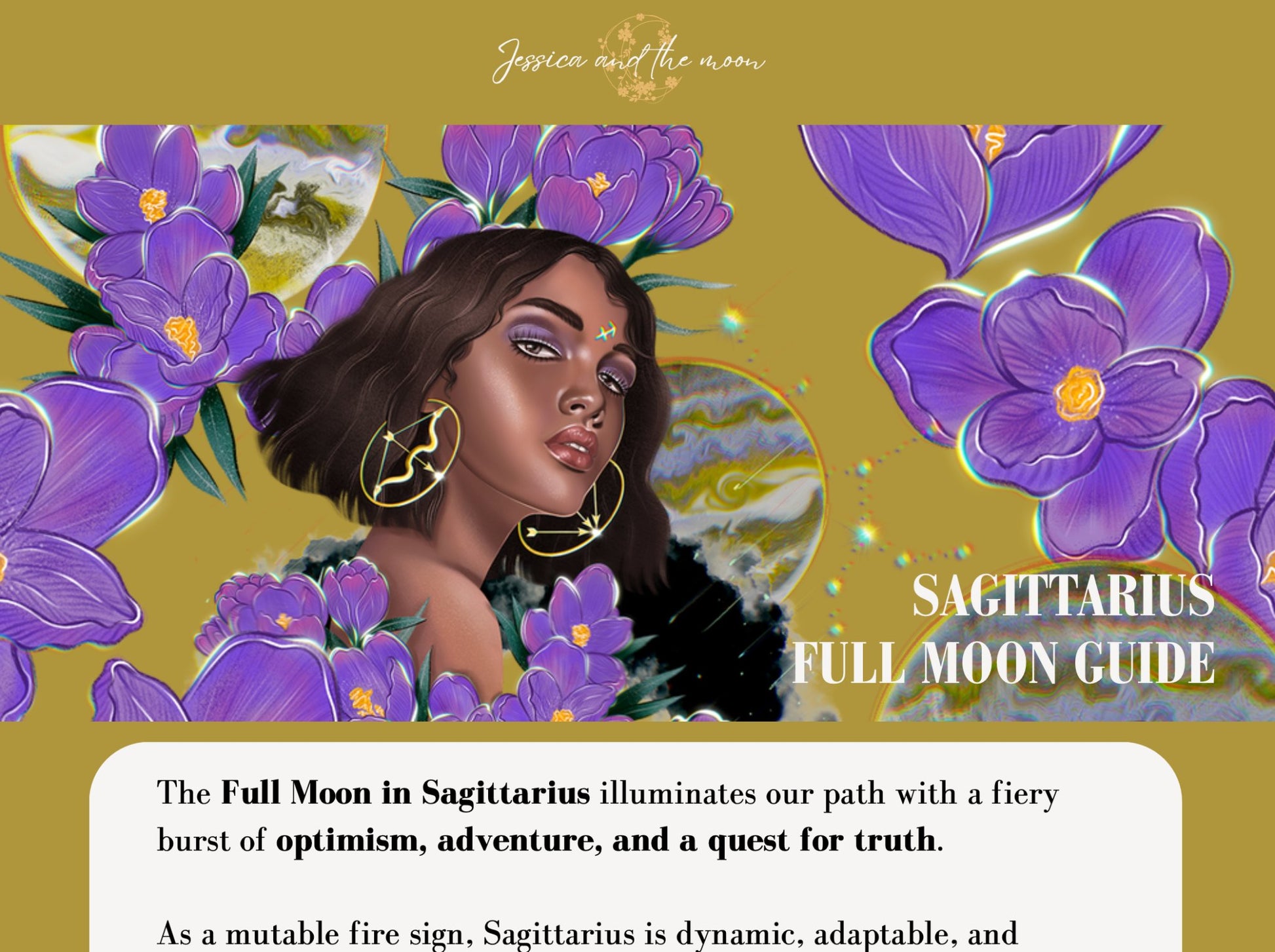 Full Moon in Sagittarius Guide - Jessica and the Moon