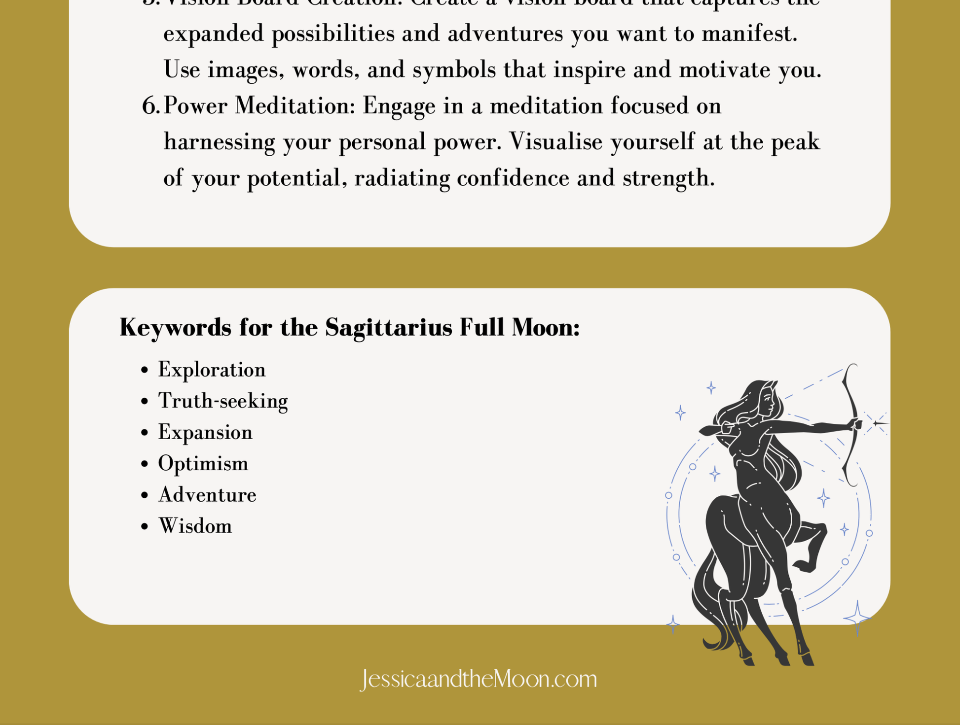 Full Moon in Sagittarius Guide - Jessica and the Moon